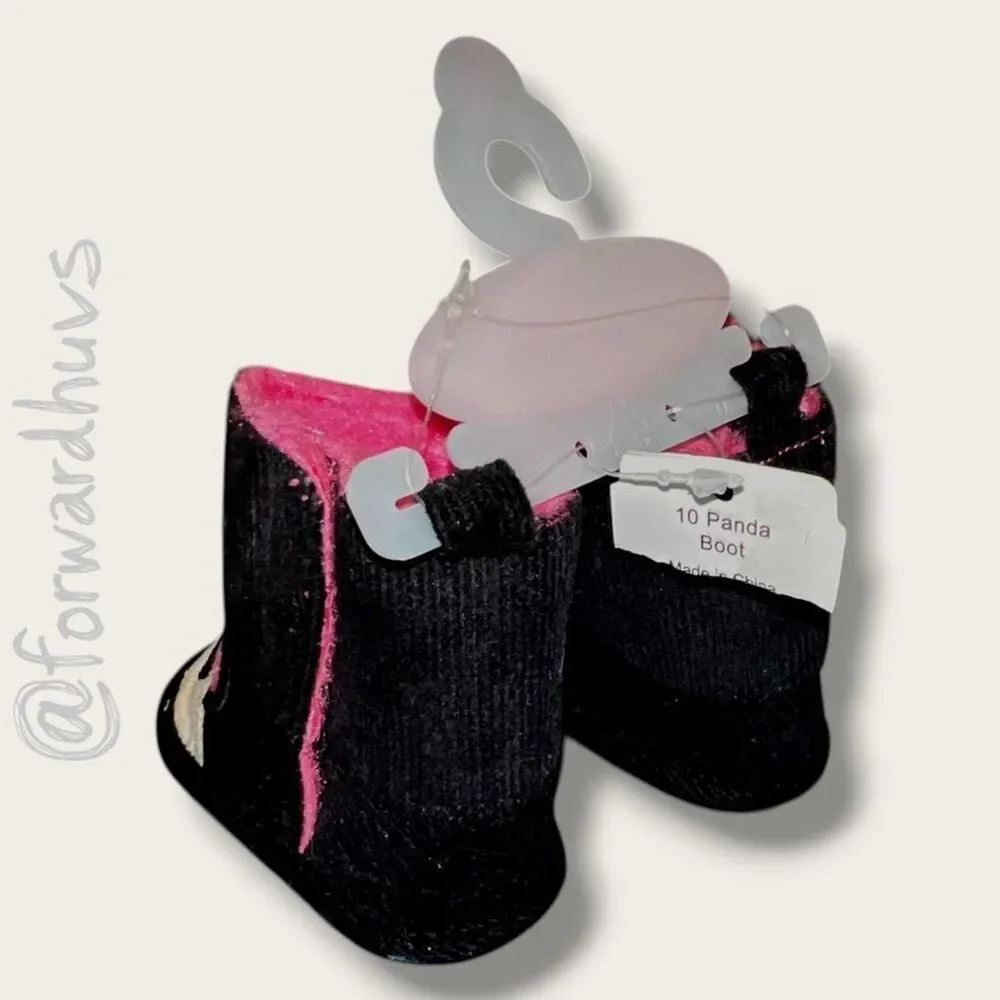 Rising Star Panda Baby Boots – Size 1 (3–6M)
